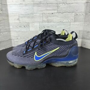 Nike Air Vapormax 2021 FK Armory Blue Volt Flyknit DH4085-400 Mens 12